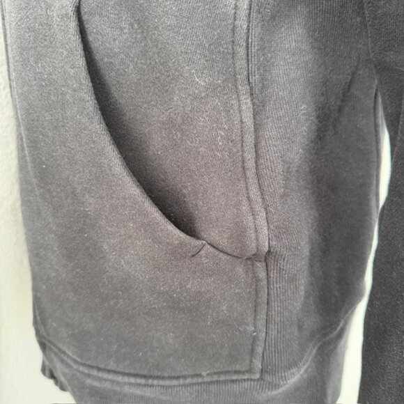 LULULEMON Scuba Full Zip Hoodie Sweatshirt Black Sz 10 - Picture 11 of 14